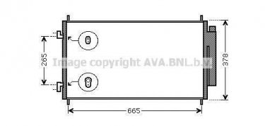 Радіатор кондиціонера HD5214D AVA QUALITY COOLING фото 1