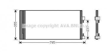 Купити RTA5430D AVA QUALITY COOLING Радіатор кондиціонера Лагуна 3 (1.5, 1.6, 2.0, 3.0, 3.5)