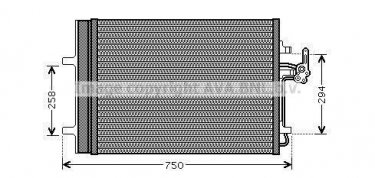 Купить FDA5427D AVA QUALITY COOLING Радиатор кондиционера Мондео 4 (2.0, 2.2, 2.3, 2.5)
