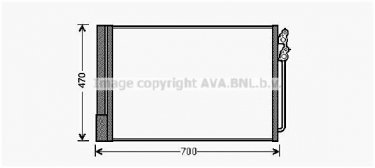 Купити BWA5370D AVA QUALITY COOLING Радіатор кондиціонера 6 серія (Ф06, Ф12, Ф13) 3.0