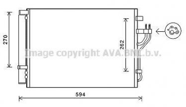 Купить HY5280D AVA QUALITY COOLING Радиатор кондиционера Спортейдж (1.7, 2.0)