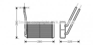 Купить AU6195 AVA QUALITY COOLING Радиатор печки Freelander (1.8, 2.0, 2.5)