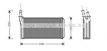 Радиатор печки LC6074 AVA QUALITY COOLING фото 1