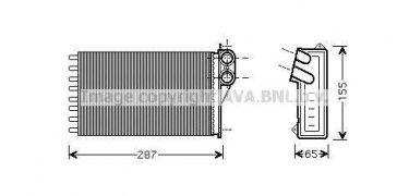 Купить CNA6232 AVA QUALITY COOLING Радиатор печки Citroen C3 (1.1, 1.4, 1.6)