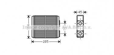 Купить OL6403 AVA QUALITY COOLING Радиатор печки Opel