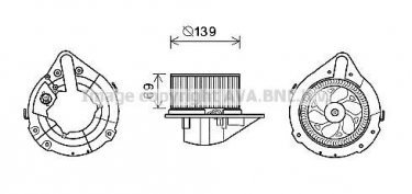 Купить AI8372 AVA QUALITY COOLING Мотор печки Audi A4 B5 (1.6, 1.8, 1.9, 2.6, 2.8)