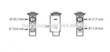 Купити BW1238 AVA QUALITY COOLING Клапан кондиціонера