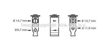 Купити VO1160 AVA QUALITY COOLING Клапан кондиціонера