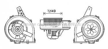 Купить ST8044 AVA QUALITY COOLING Мотор печки Cordoba (1.2, 1.4, 1.6, 1.9, 2.0)