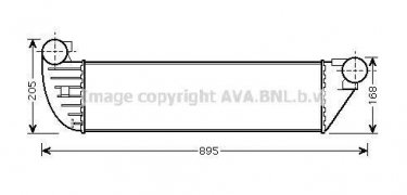 Купити RTA4397 AVA QUALITY COOLING Інтеркулер Лагуна 2 (1.9 dCi, 2.0 dCi, 2.2 dCi)