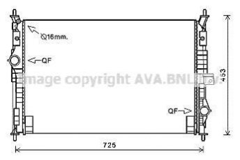 Купить PE2386 AVA QUALITY COOLING Радиатор охлаждения двигателя Citroen C4 (1.2, 1.6, 2.0)