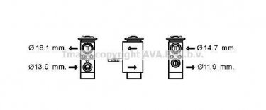 Купити BW1432 AVA QUALITY COOLING Клапан кондиціонера 6 серія