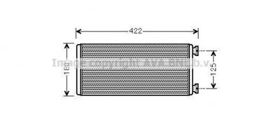 Купить ME6248 AVA QUALITY COOLING Радиатор печки Актрос (11.9, 15.9)