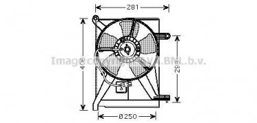 Купить DW7510 AVA QUALITY COOLING Вентилятор охлаждения Lanos