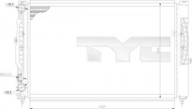 Купить 702-0011 TYC Радиатор охлаждения двигателя Audi A6
