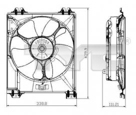 Купить 809-0016 TYC Вентилятор охлаждения Suzuki SX4 1.9 DDiS