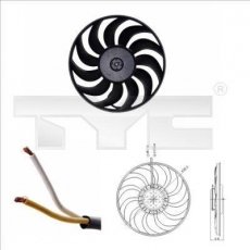 Купить 802-0051 TYC Вентилятор охлаждения Ауди