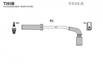 Купить T393B TESLA Провода зажигания Сенс 1.3