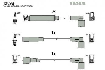 Купить T269B TESLA Провода зажигания Астра Ф (1.4, 1.4 i)