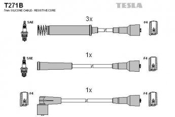 Купить T271B TESLA Провода зажигания Kadett 1.8 i