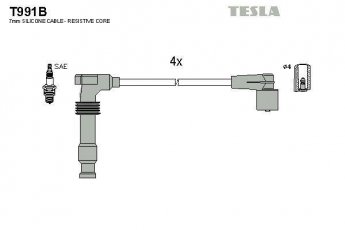 Купить T991B TESLA Провода зажигания Астра (Ф, Г) (1.4, 1.6, 2.0)