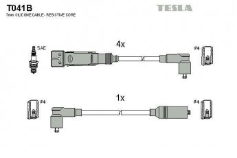 Купить T041B TESLA Провода зажигания