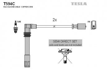 Купить T594C TESLA Провода зажигания Audi A4 B5 (1.8, 1.8 quattro)