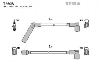Купить T250B TESLA Провода зажигания Lancer (1.2, 1.3, 1.5)