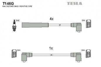 Купити T146G TESLA Провід запалювання Transit (4, 5) (1.6, 2.0, 2.0 i)