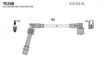 Купить T629B TESLA Провода зажигания Астра Ф (1.4, 1.6)