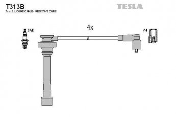 Купить T313B TESLA Провода зажигания Тигго 2.4