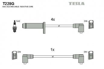 Купить T228G TESLA Провода зажигания Sierra 2 (2.0, 2.0 i)