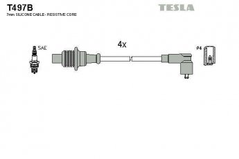 Купить T497B TESLA Провода зажигания Пежо