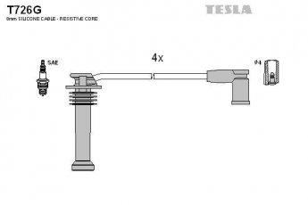 Купить T726G TESLA Провода зажигания Транзит Коннект 1.8 16V