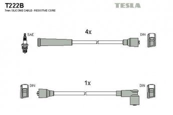 Купить T222B TESLA Провода зажигания Croma