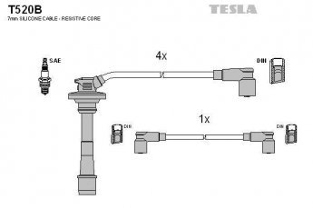 Купить T520B TESLA Провода зажигания