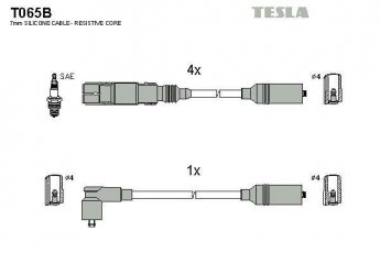 Купить T065B TESLA Провода зажигания Пассат (Б3, Б4) 1.6