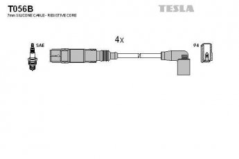 Купить T056B TESLA Провода зажигания Ауди А3 (1.2 TFSI, 1.2 TSI)