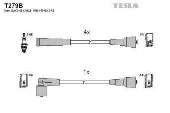 Купить T279B TESLA Провода зажигания
