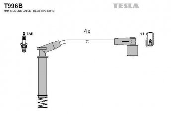 Купить T996B TESLA Провода зажигания Astra F (1.4, 1.6)