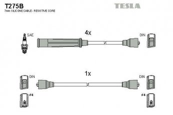 Купить T275B TESLA Провода зажигания Рекорд (2.0 E, 2.2 E)