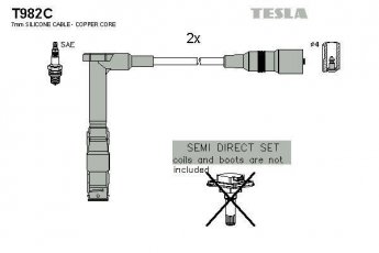 Купить T982C TESLA Провода зажигания