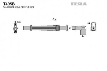 Купить T495B TESLA Провода зажигания Кенго 1 1.2 16V