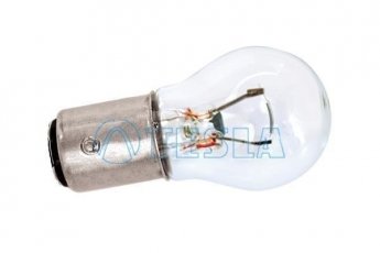 Автомобільна лампа: 12[В] P21W 21W цоколь BA15s B52101 TESLA фото 1