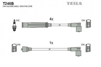 Купить T246B TESLA Провода зажигания Mazda 626 (1.6, 2.0)
