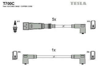 Купить T700C TESLA Провода зажигания Фольксваген