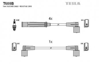 Купить T608B TESLA Провода зажигания