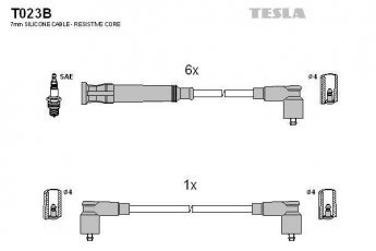 Купить T023B TESLA Провода зажигания БМВ Е21