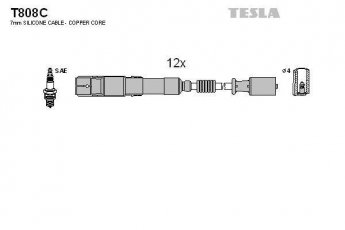 Купить T808C TESLA Провода зажигания Вито 639 (119, 122, 123)