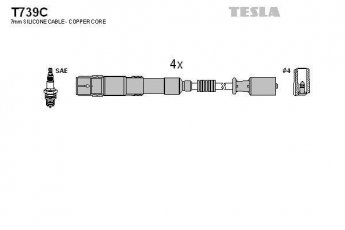 Купить T739C TESLA Провода зажигания Б Класс W245 (1.5, 1.7, 2.0)